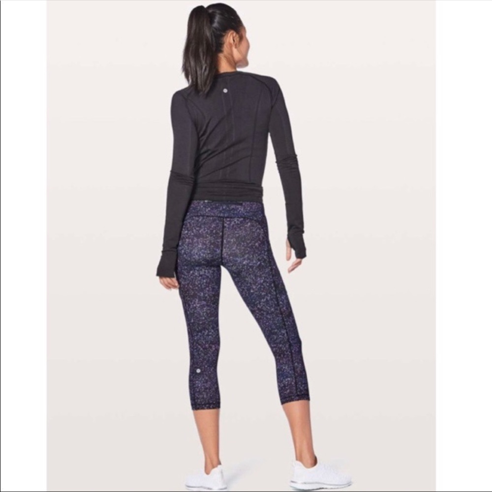 Lululemon- Speed Up Crop 21” In Crystalline Multi Size 4